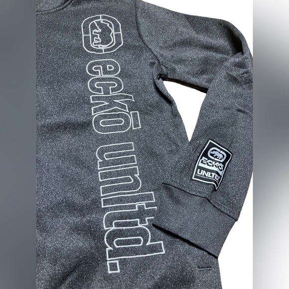 Ecko Unltd Hoodie Size M Adult Gray Embroidered Logo Rhino NWT MSRP $58 - Picture 2 of 7